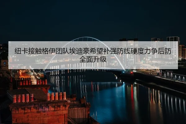 纽卡接触格伊团队埃迪豪希望补强防线硬度力争后防全面升级